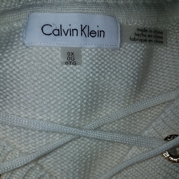 Calvin Klein Laced Front V-neck Sweater - Picture 4 of 6